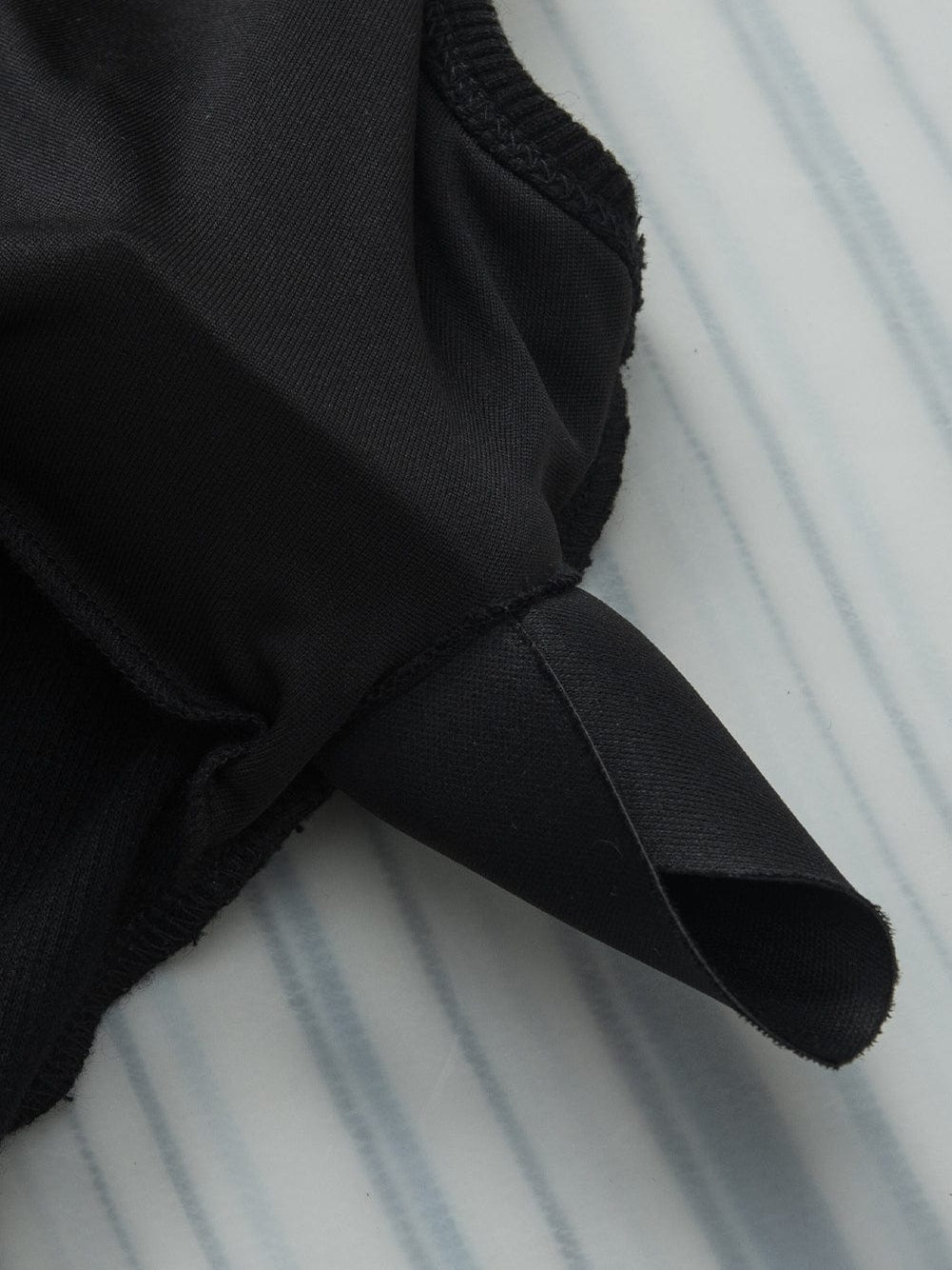 Edgy Black Mineral Wash Ribbed Racerback Crop Top