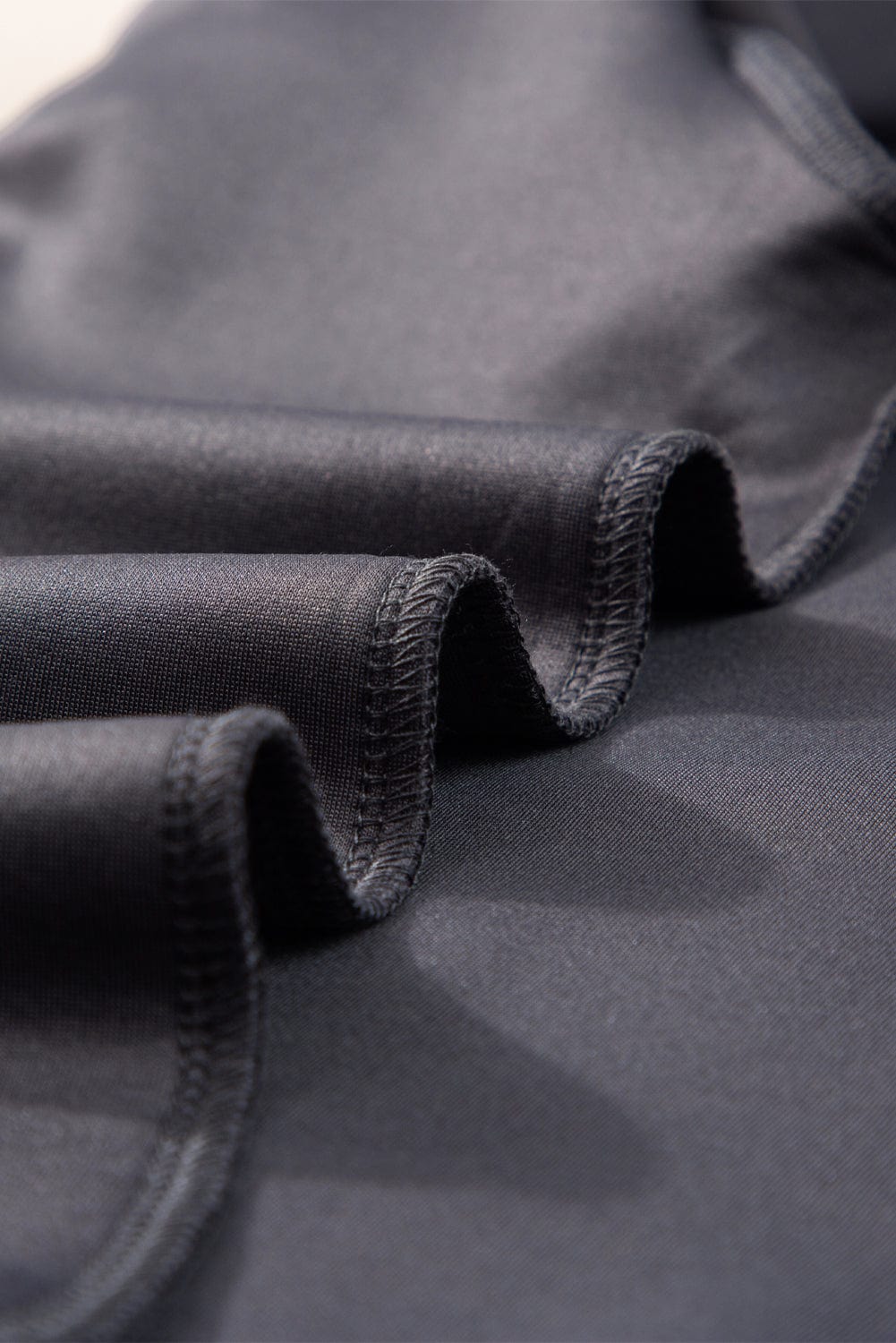 Edgy Dark Grey Rhinestone Embellished Tee