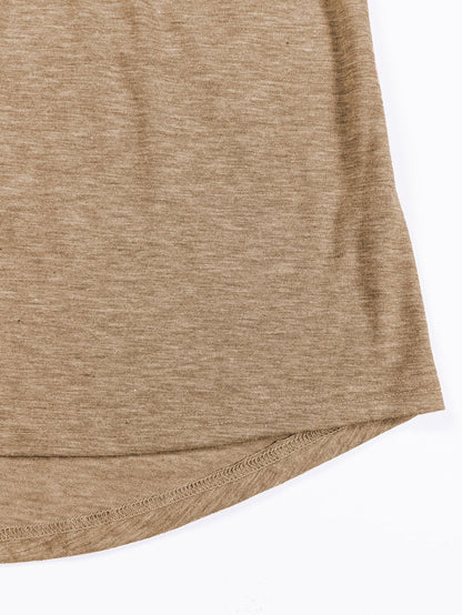 Elegant Light Beige Lace Detail Round Neck Top with Plicate Sleeves