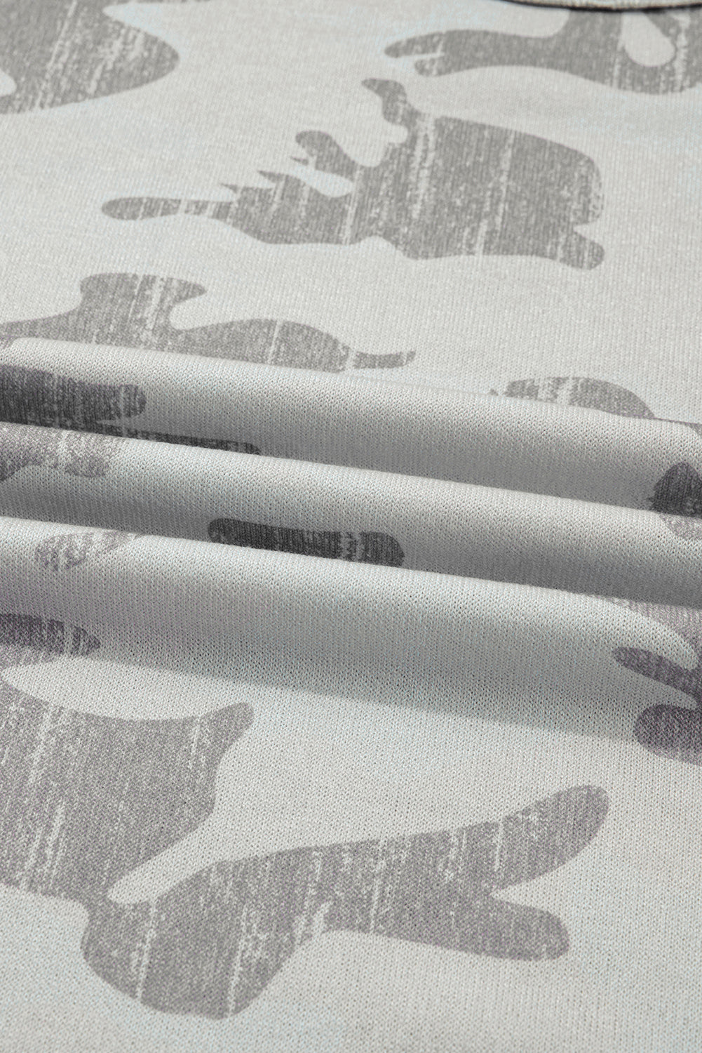 camouflage print sweatshirt