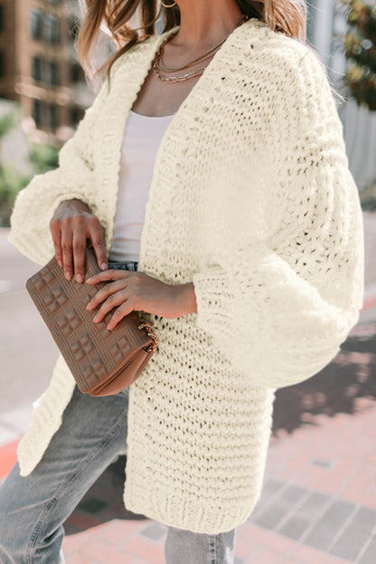 puff sleeve cardigan