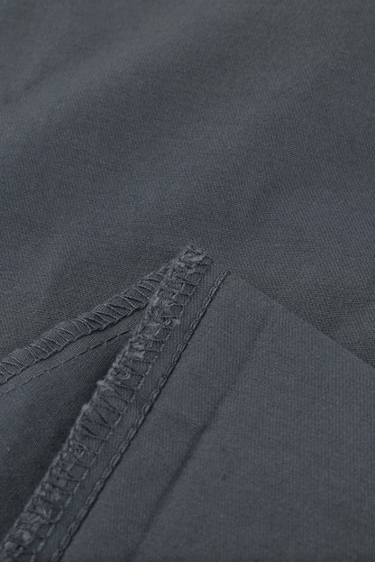 Elastic Loose Wide Leg Button Pants