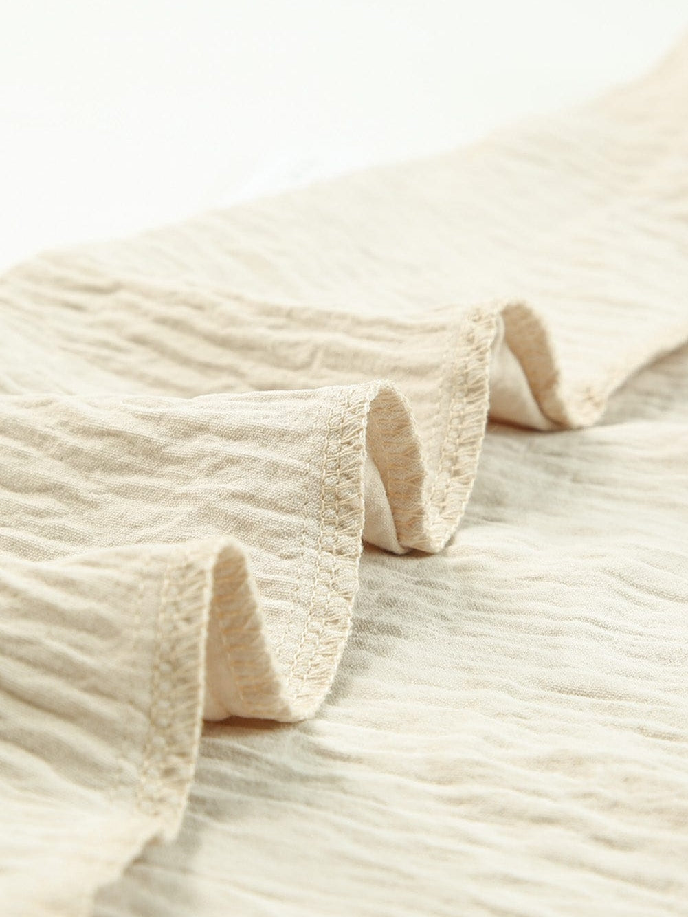 Elegant Apricot Maxi Dress with V-Neckline and Elastic Belt