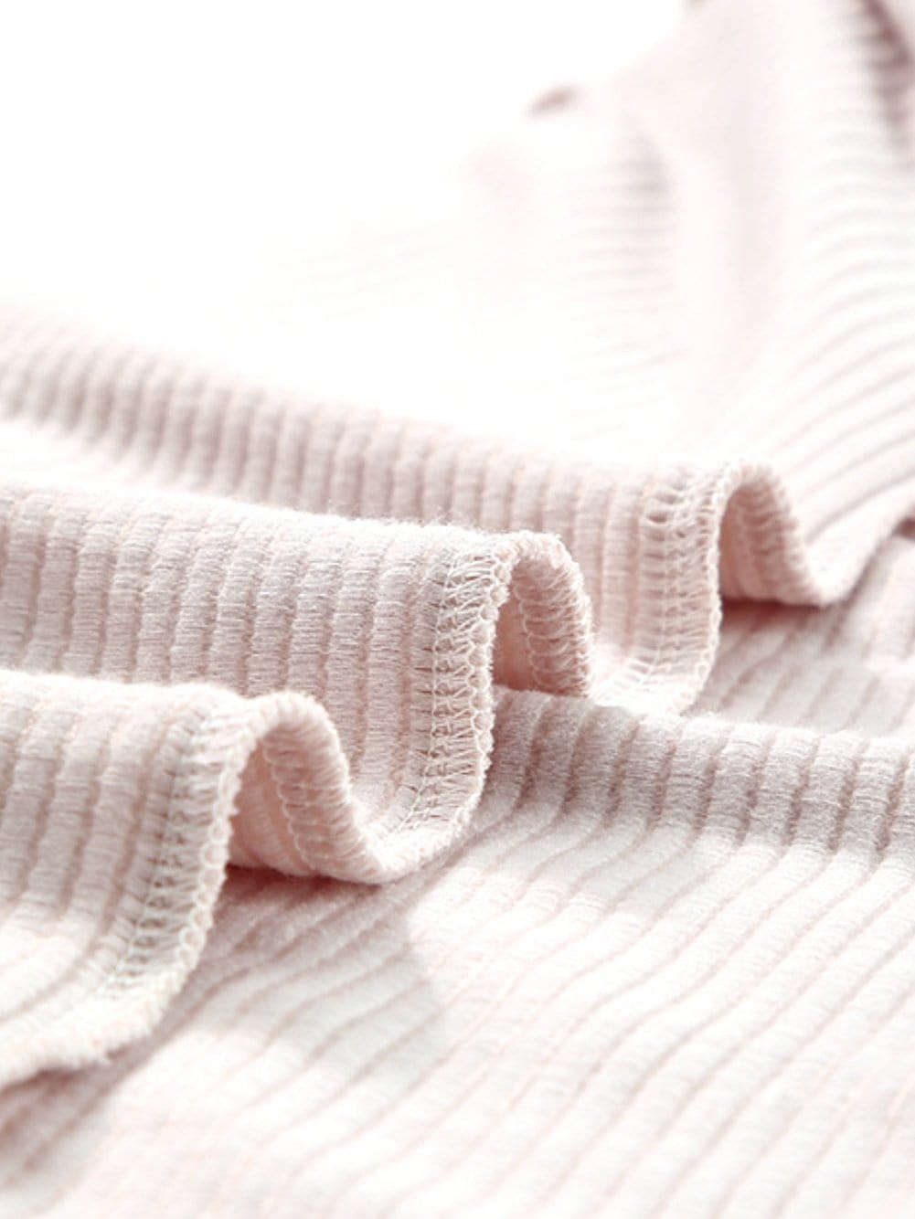 Elegant Apricot Oversized Ribbed Tunic with Batwing Sleeves