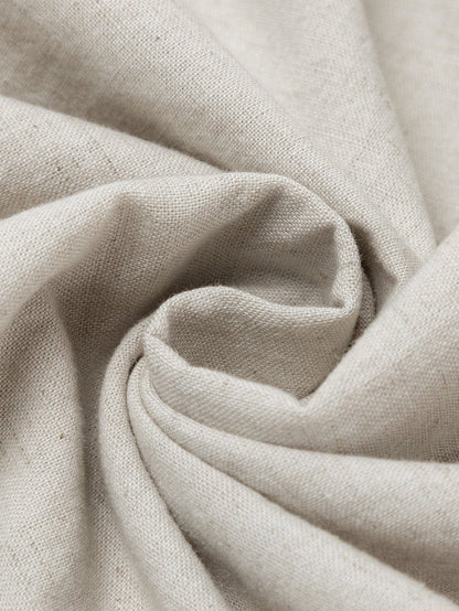 Elegant Beige Bubble Sleeve V-Neck Short Shift Dress