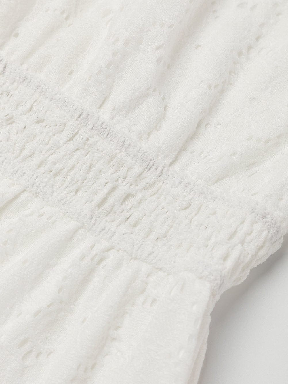 Elegant Beige Lace Crochet Short Sleeve A-Line Mini Dress