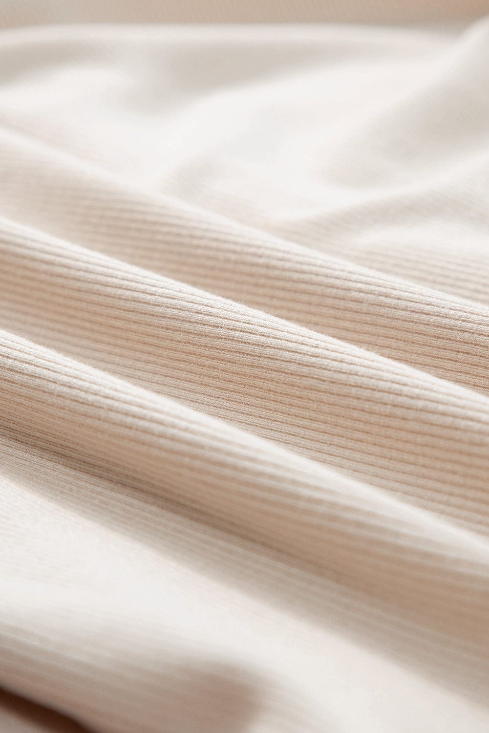 Elegant Beige V Neck Ruched Button-Up T-shirt Dress with Pleats