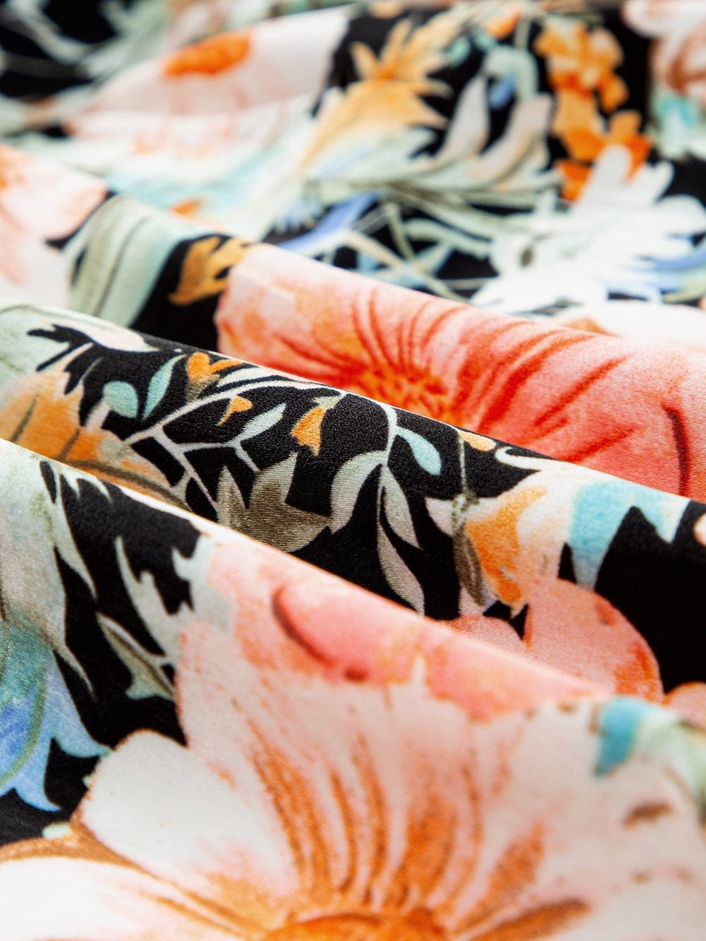 Elegant Black Boho Floral Halter Maxi Dress with Ruffled Details