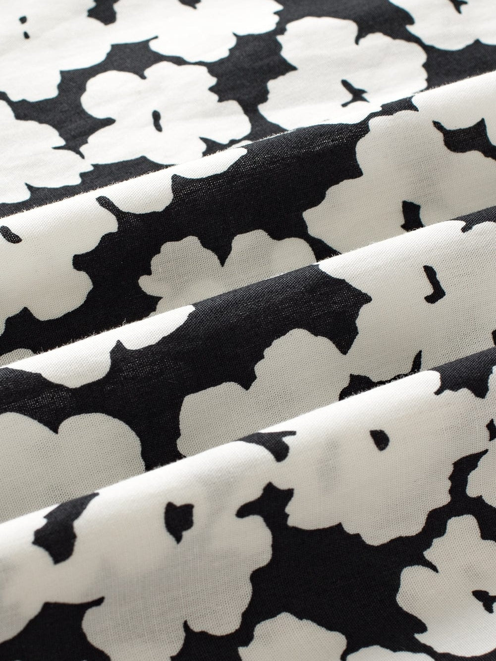 Elegant Black Floral Ruffle Sleeve Blouse with Ric Rac Detail