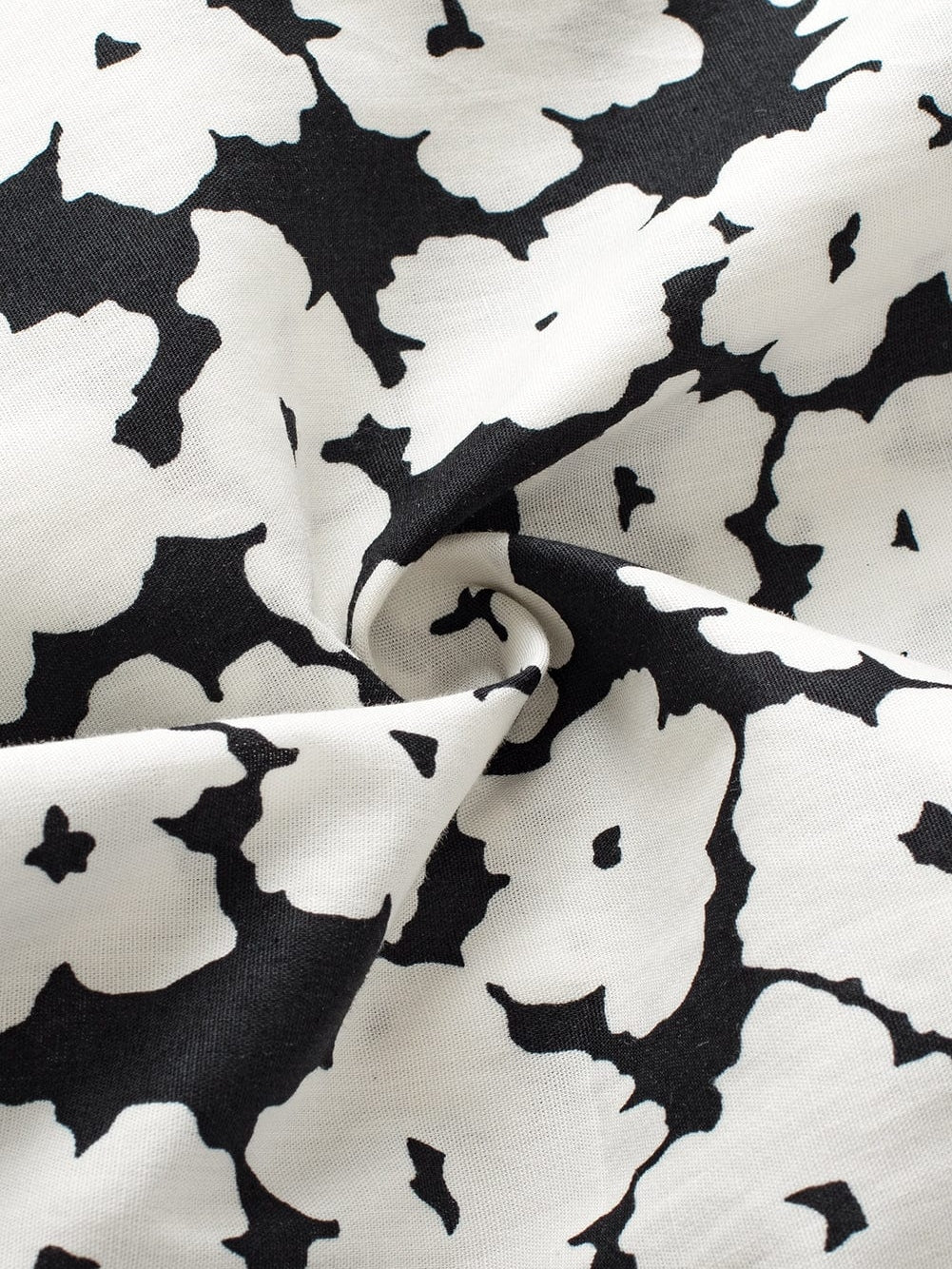 Elegant Black Floral Ruffle Sleeve Blouse with Ric Rac Detail