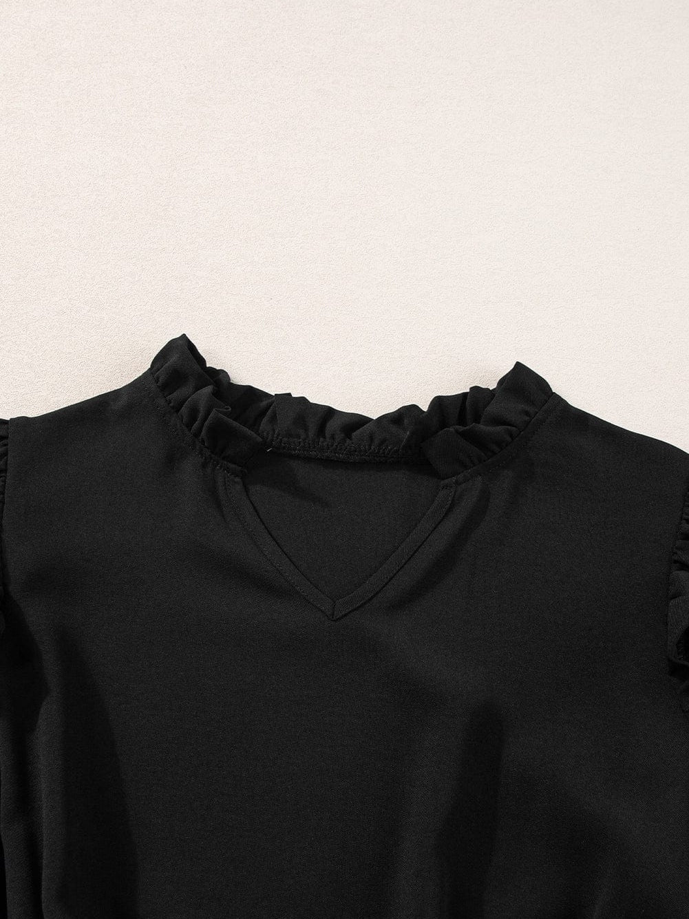 Elegant Black Leopard Print Flare Dress with Flutter Sleeves