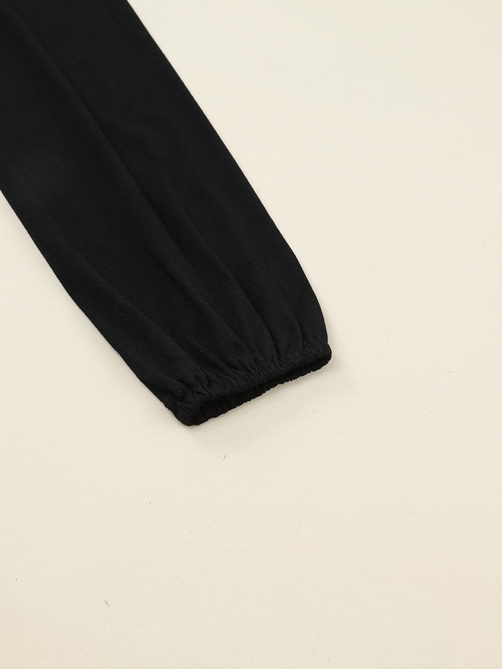 Elegant Black Long Sleeve Dress with Button Detail