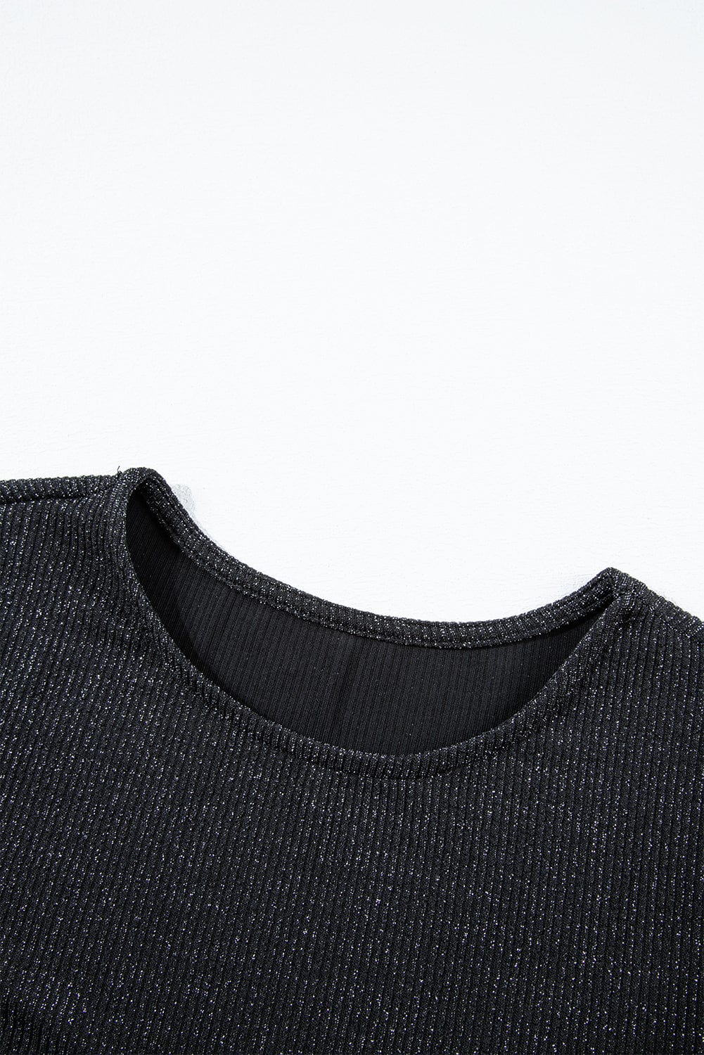 Elegant Black Metallic Twist Mini Dress with Sheath Silhouette