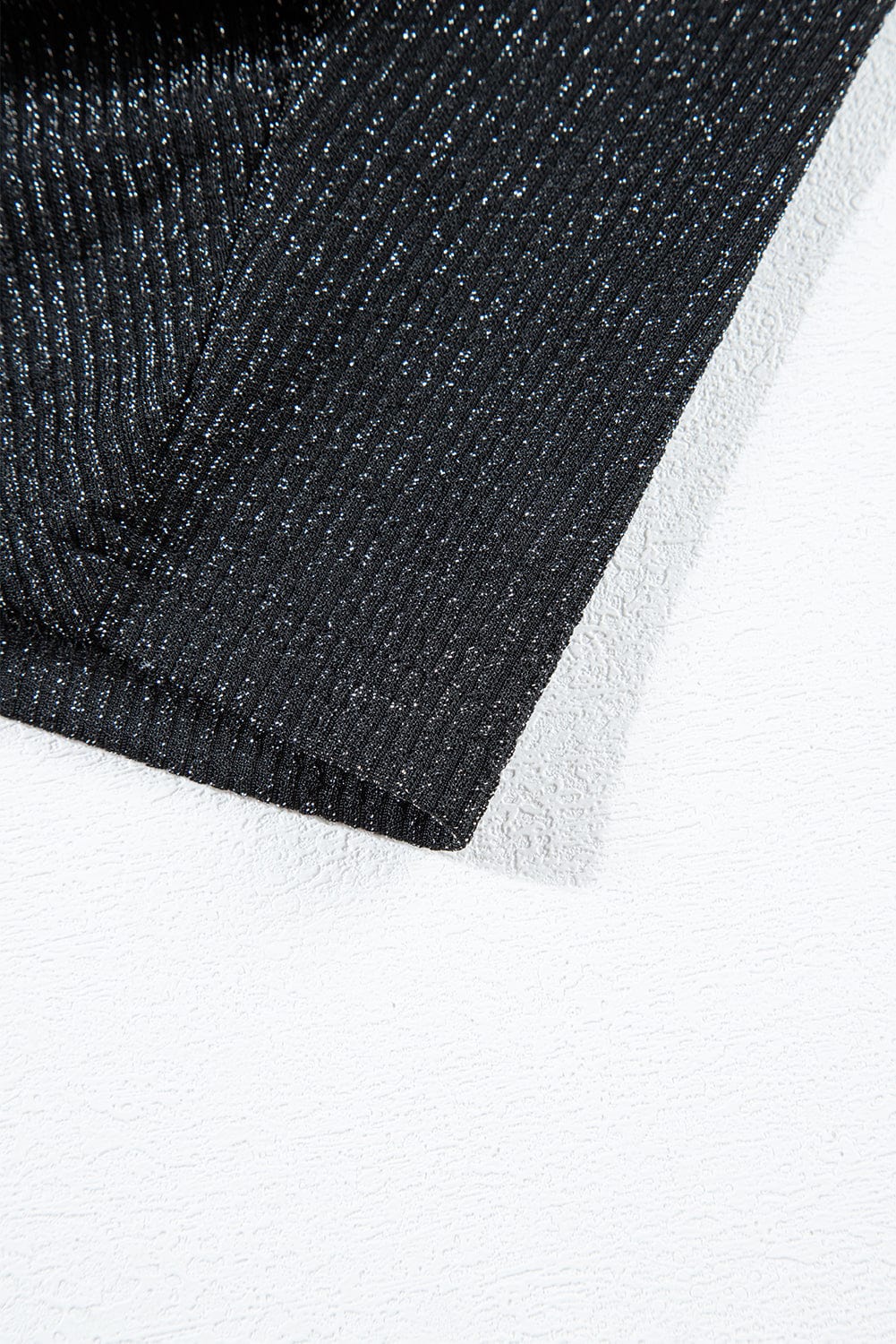 Elegant Black Metallic Twist Mini Dress with Sheath Silhouette