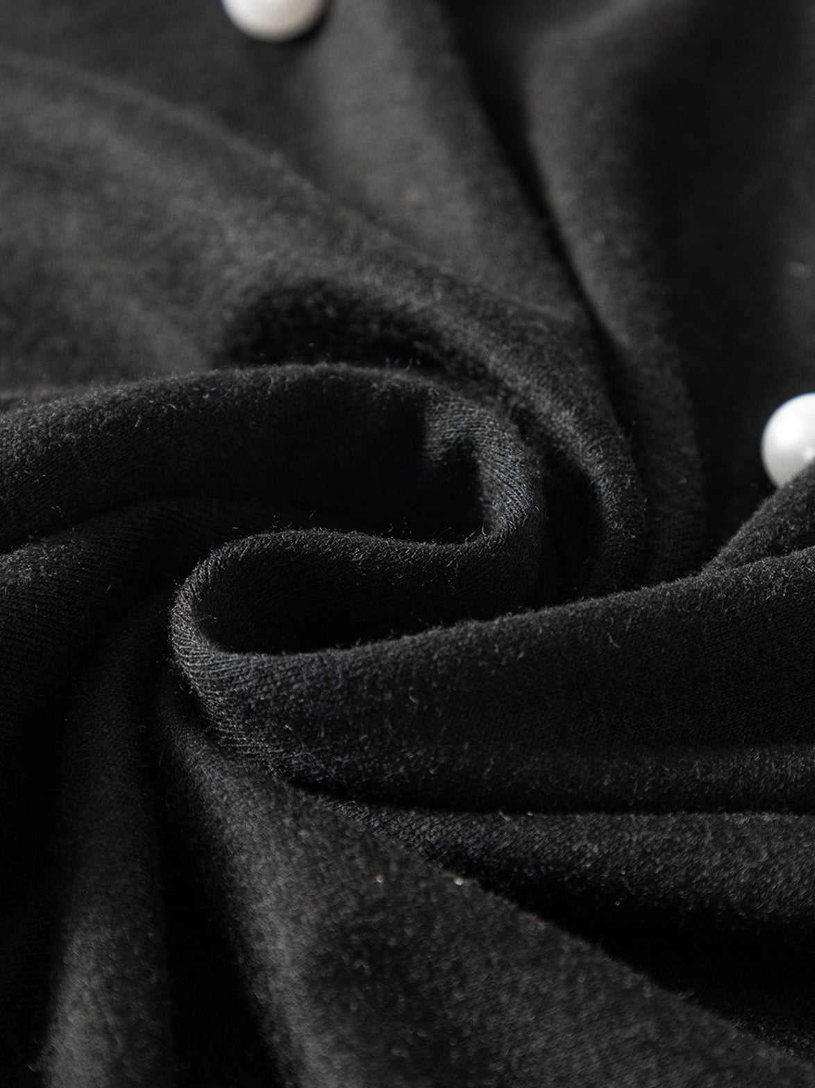 Elegant Black Pearl Shoulder Pad Tank Top