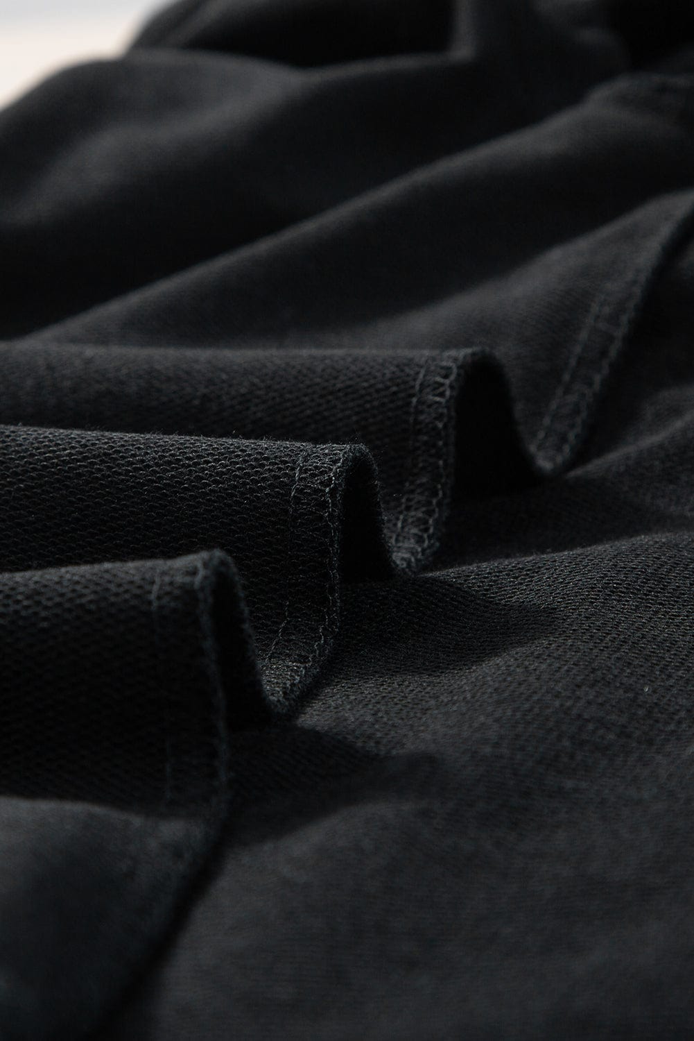 Elegant Black Rhinestone Pearl Embellished Puff Sleeve Blouse