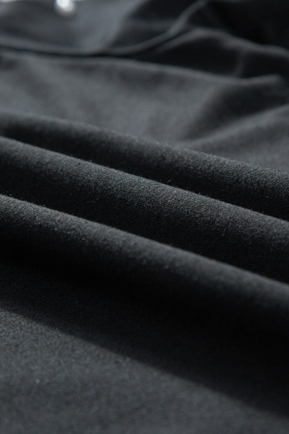 Elegant Black Rhinestone Pearl Embellished Puff Sleeve Blouse