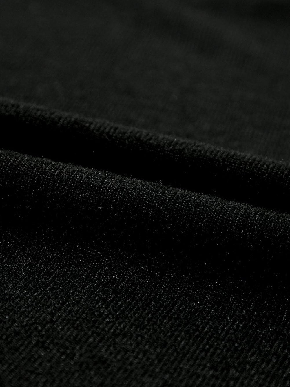 Elegant Black Ribbed Bishop Sleeve Knit Top