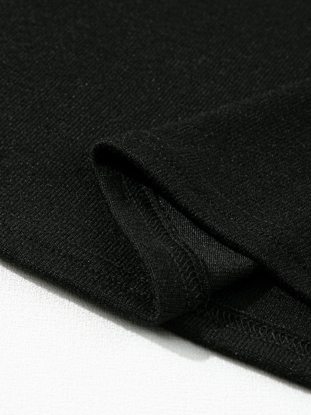 Elegant Black Ribbed Bishop Sleeve Knit Top