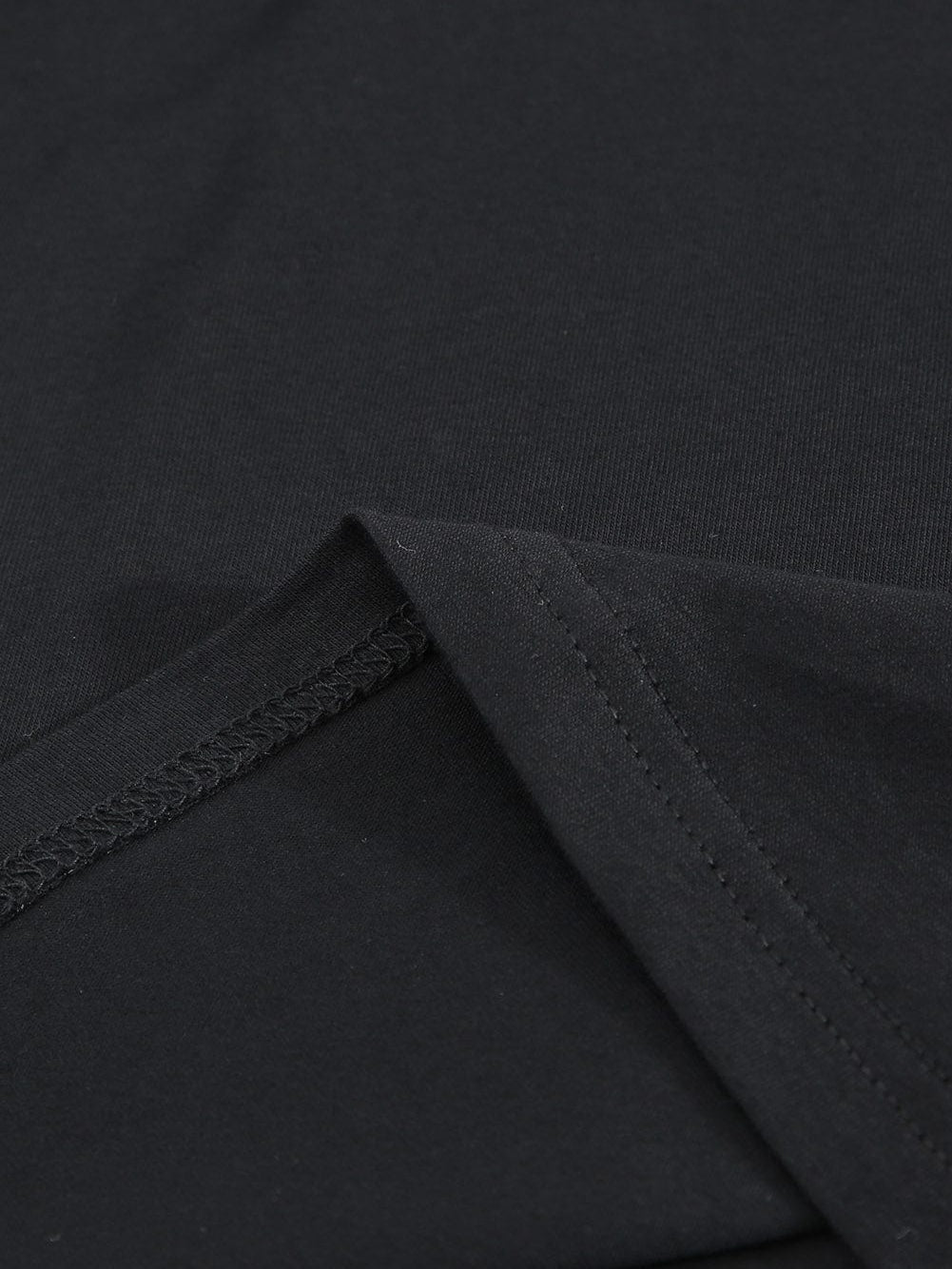 Elegant Black Ruffle Sleeve Tee with Hollow Out Design