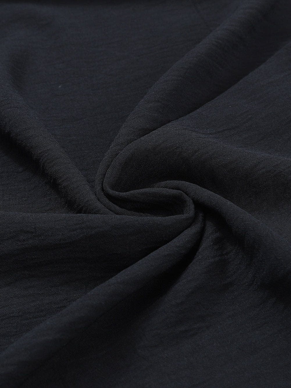 Elegant Black Smocked Square Neck Fit and Flare Jumpsuit