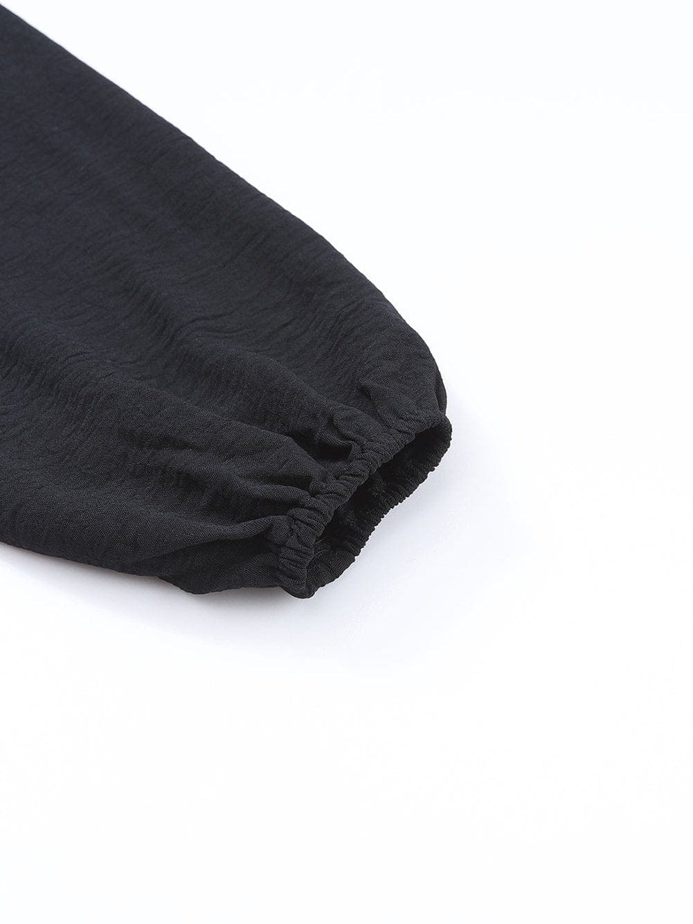 Elegant Black Smocked Square Neck Fit and Flare Jumpsuit