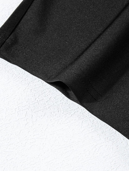 Elegant Black Tie-Waist Batwing Jumpsuit