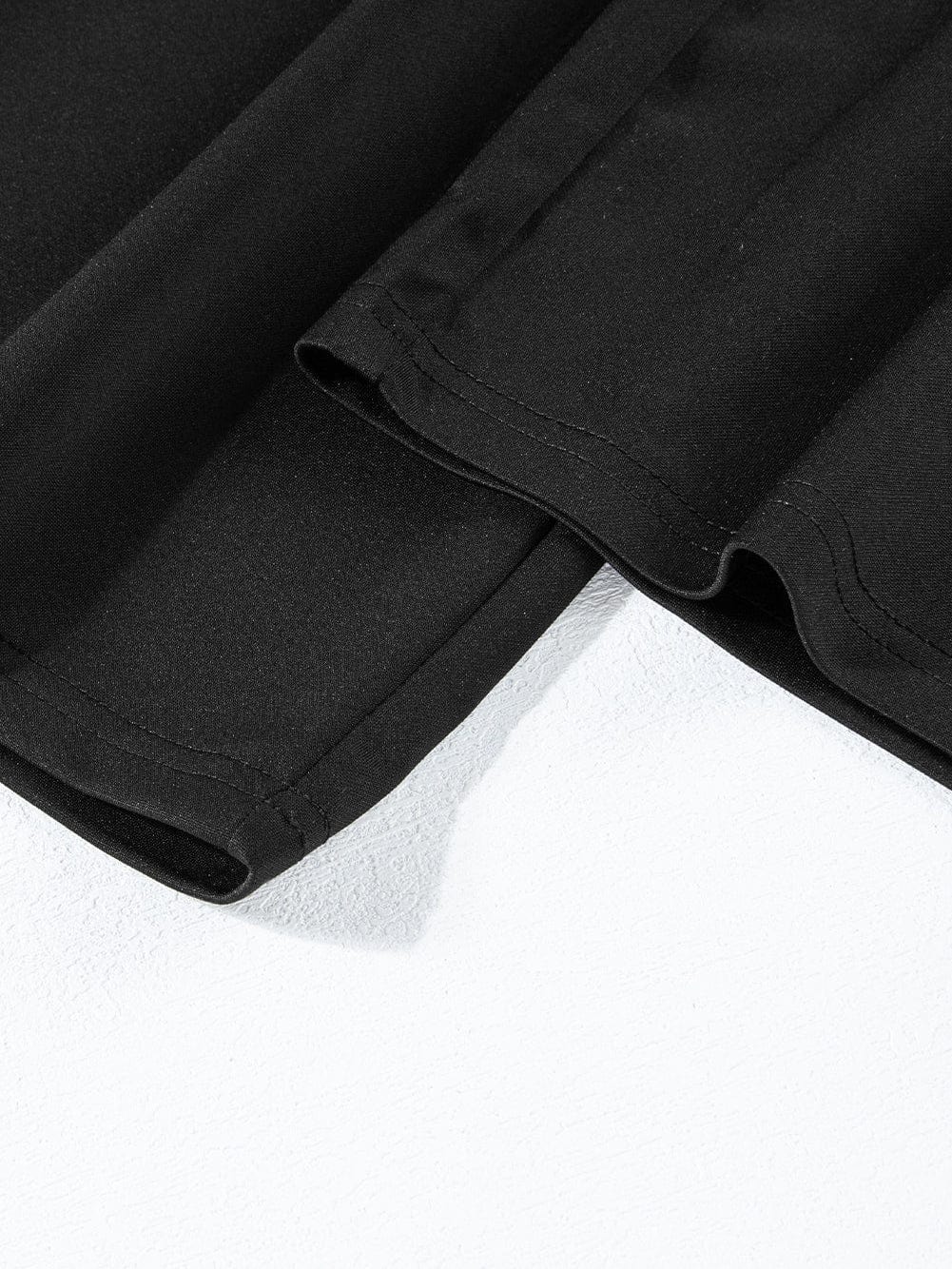 Elegant Black Tie-Waist Batwing Jumpsuit