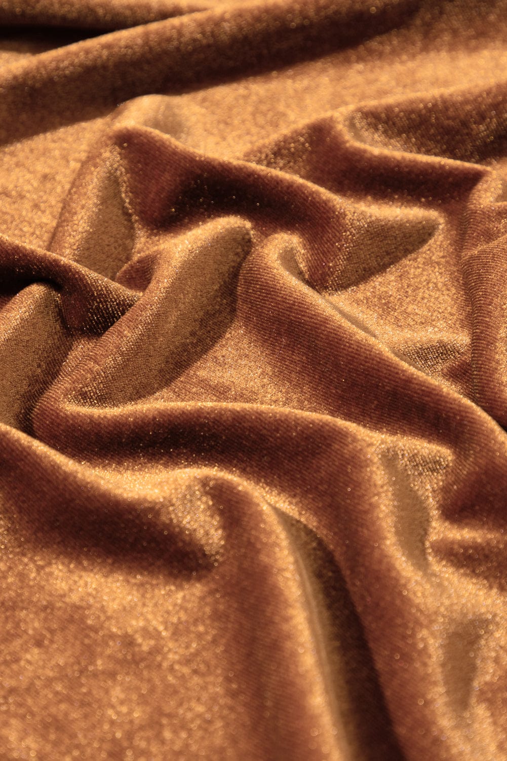 Elegant Camel Velvet V Neck Midi Dress with Smocked High Waist