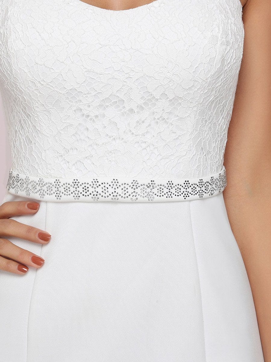 Elegant Cap Sleeve Mermaid Wedding Gown