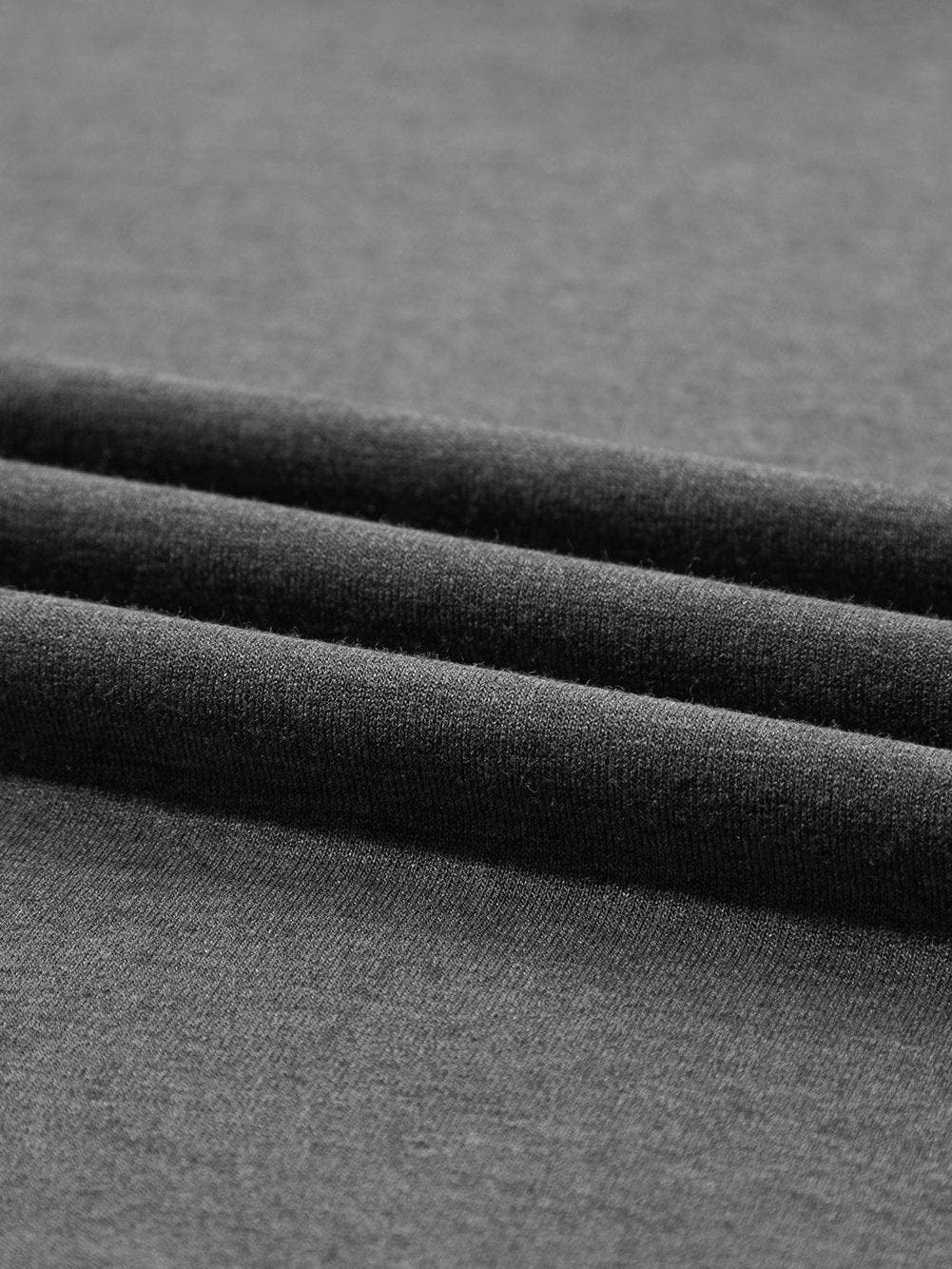 Elegant Carbon Grey V Neck T Shirt with Petal Sleeves