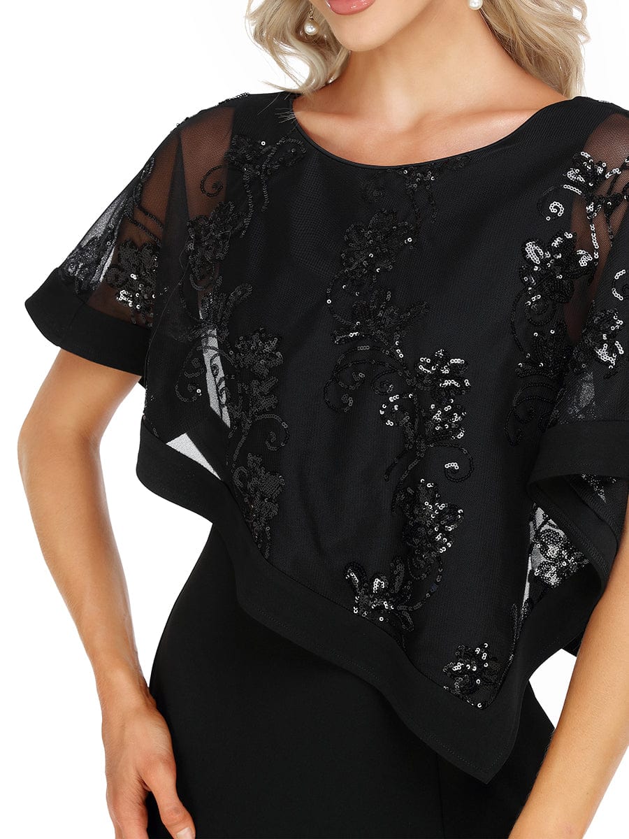 Elegant Floor-Length Mother of Bridesmaids Dress with Side Split