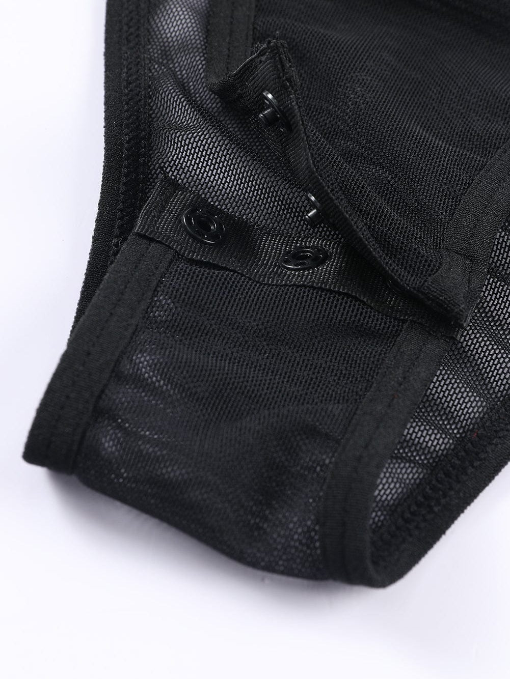 Elegant Floral Lace Bodysuit with V-Neck and Strappy Design