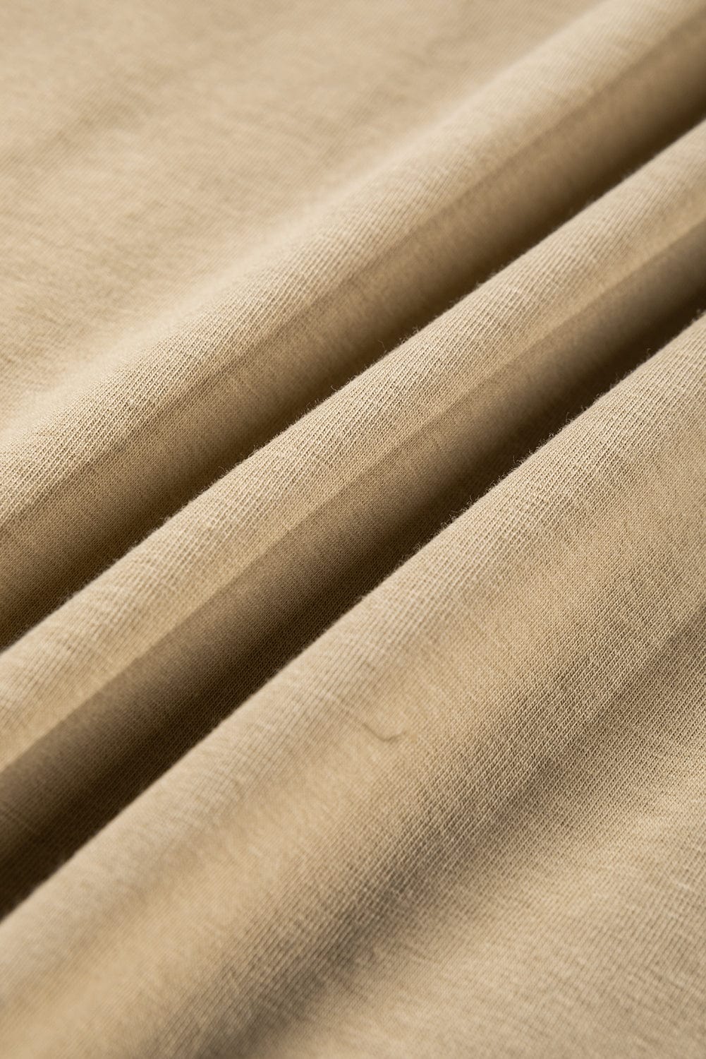 Elegant French Beige Lantern Sleeve Drop Shoulder Cotton Blouse