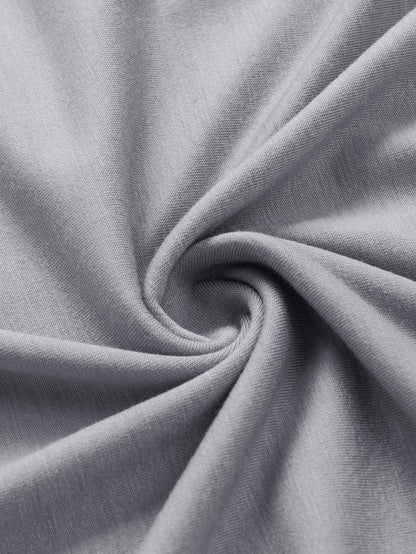 Elegant Gray Lace Trim V Neck Camisole Top