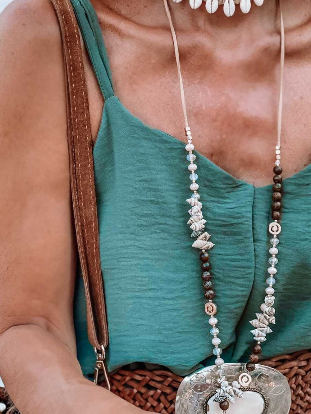 Elegant Green Wide Leg Jumpsuit with Spaghetti Straps