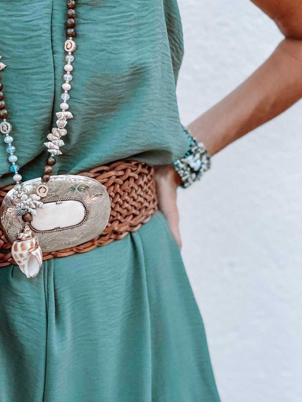 Elegant Green Wide Leg Jumpsuit with Spaghetti Straps