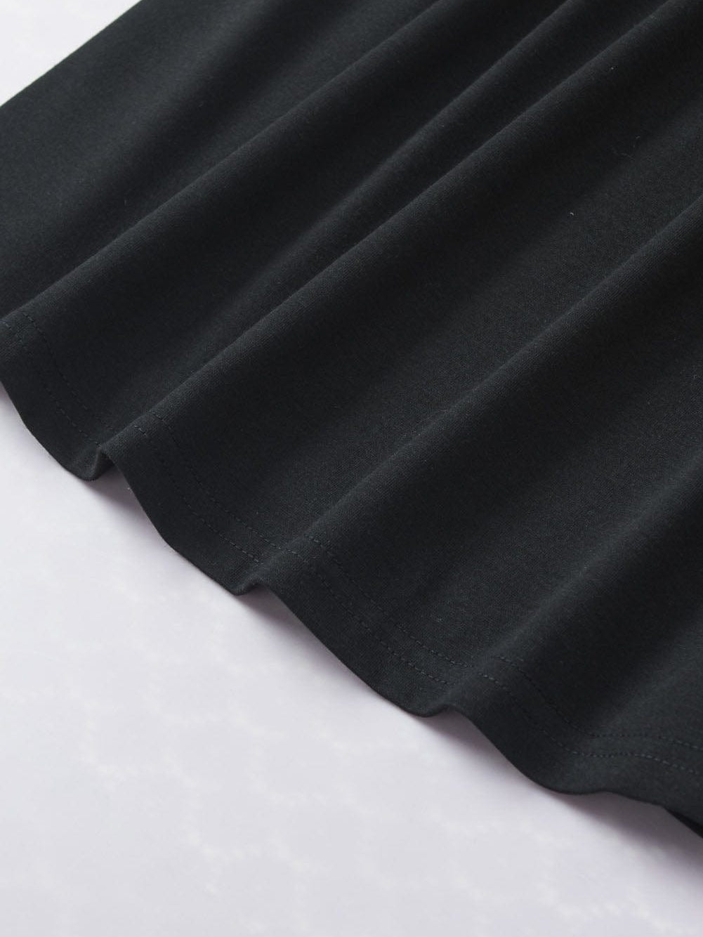 Elegant Keyhole Detail Top with Black Lace Sleeves