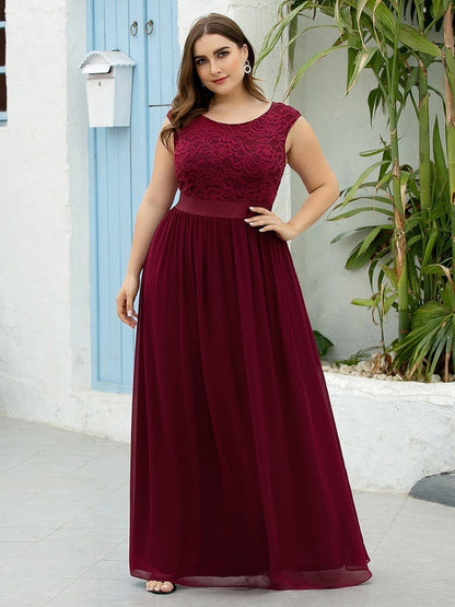 Elegant Lace Plus Size Bridesmaid Dresses