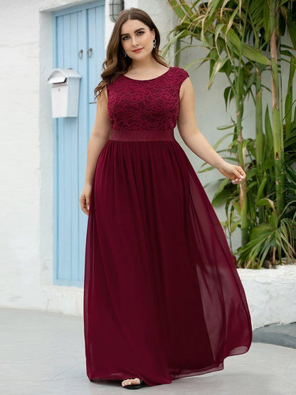 Elegant Lace Plus Size Bridesmaid Dresses