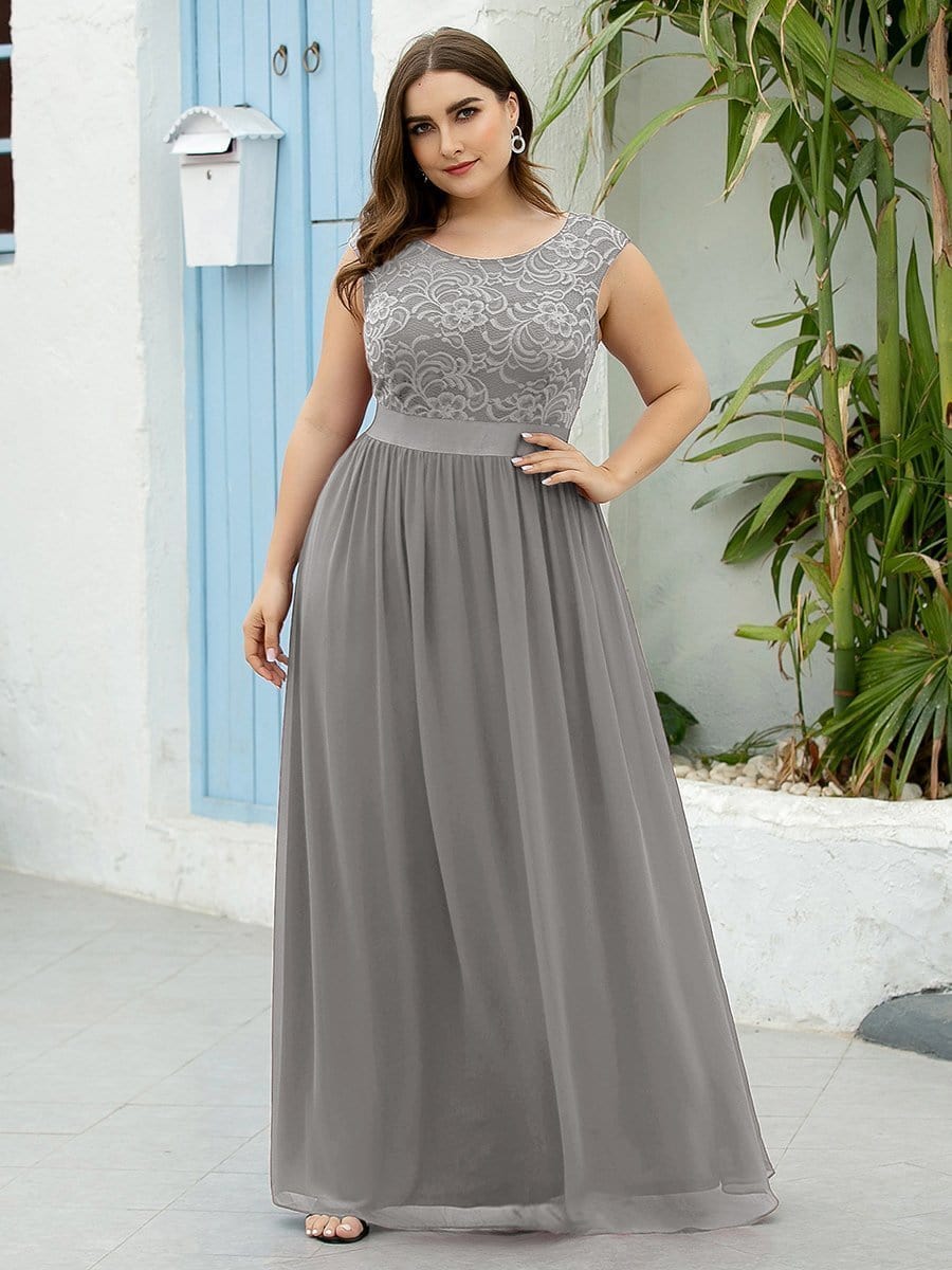 Elegant Lace Plus Size Bridesmaid Dresses