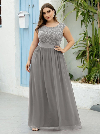 Elegant Lace Plus Size Bridesmaid Dresses