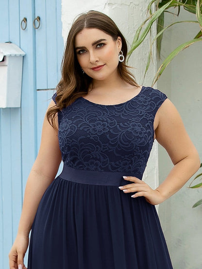 Elegant Lace Plus Size Bridesmaid Dresses