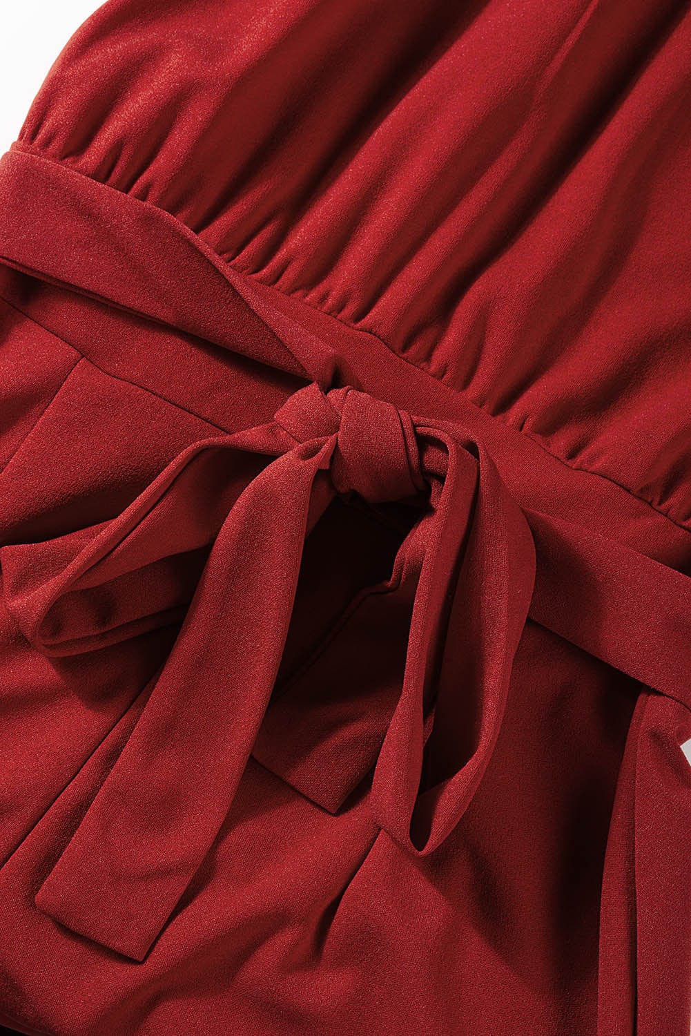 Elegant Lace-up Short-sleeved Women's Romper