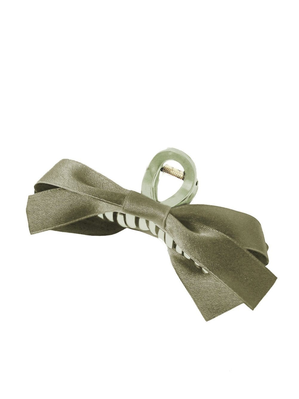 Elegant Mist Green Bow Hair Claw Clip with Stylish Bow Knot Detail