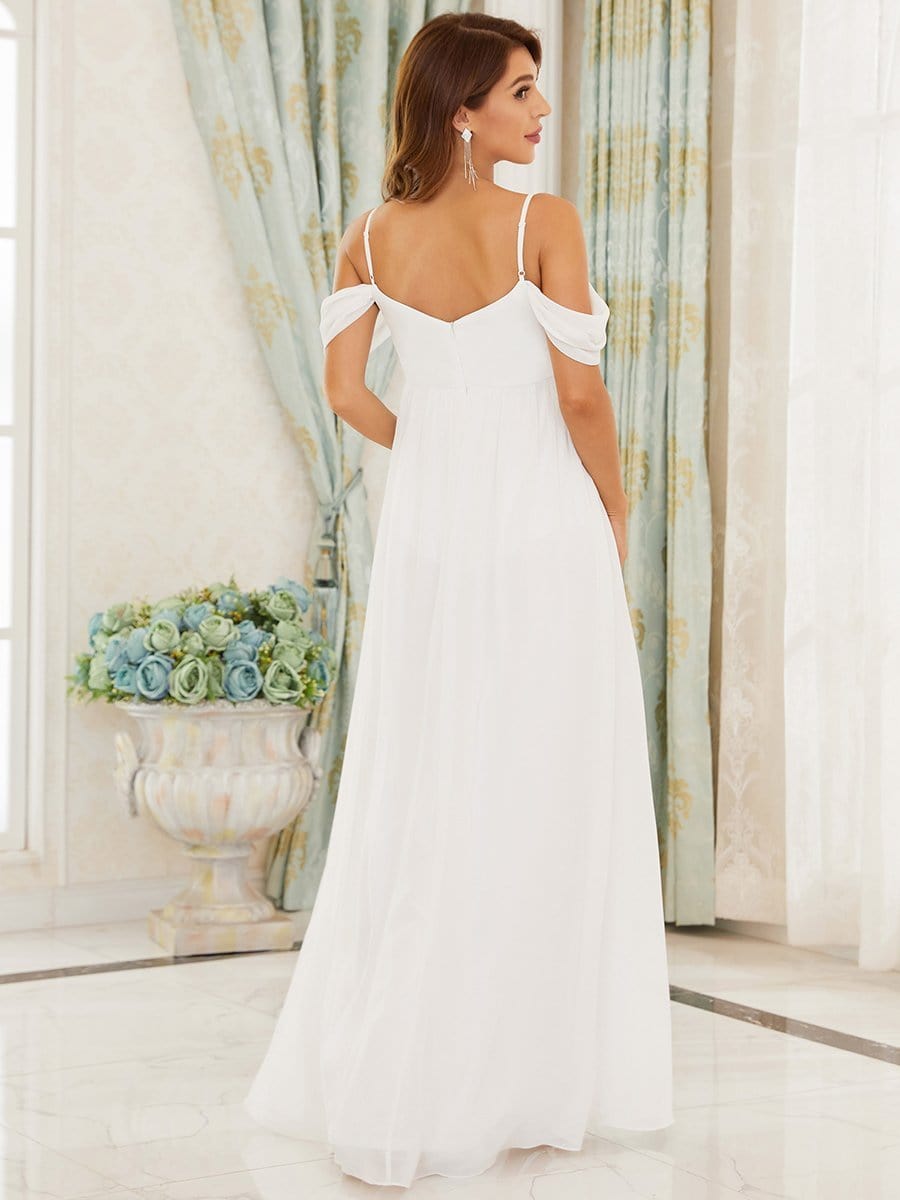 Elegant Off-Shoulder Maternity Dress