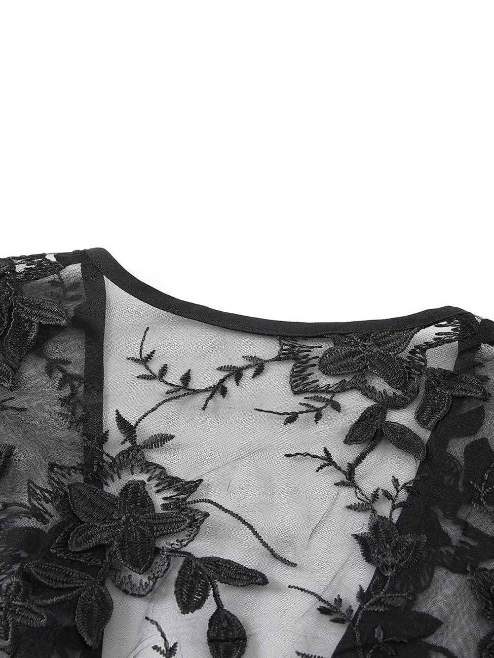 Elegant Pink Floral Lace Kimono Cover-Up