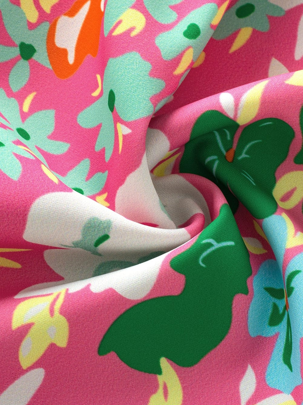 Elegant Pink Floral Ruffle Tank Top