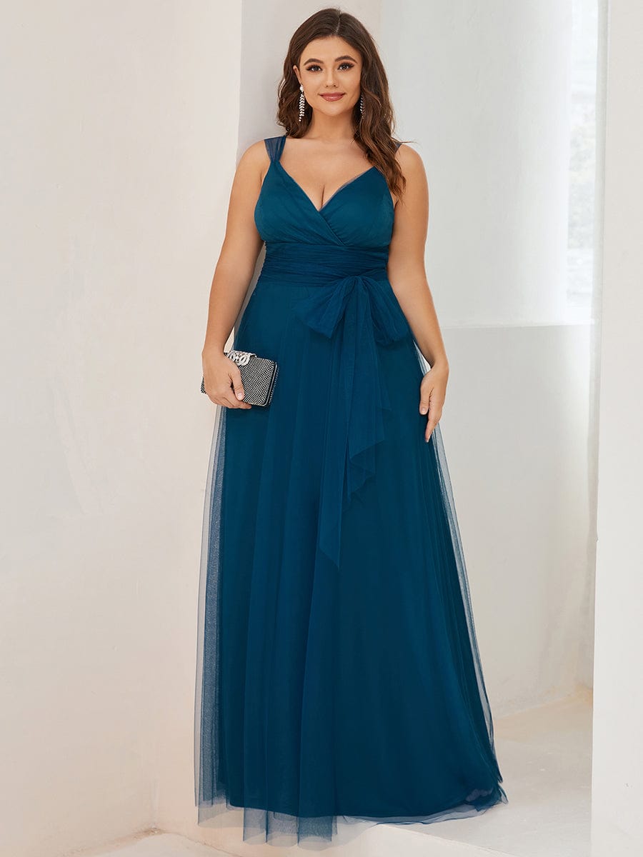 Elegant Plus Size Tulle Bridesmaid Gowns for Curvy Women