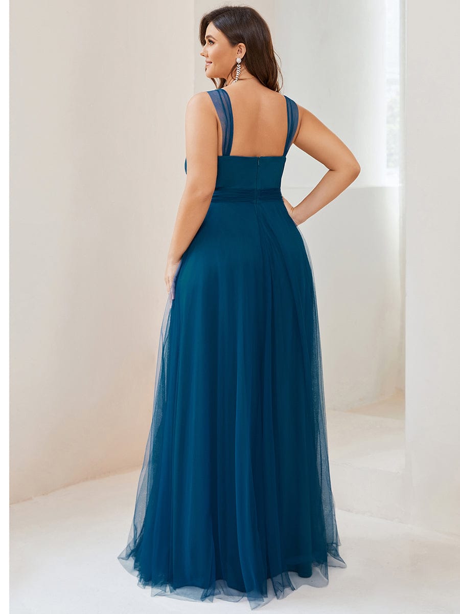 Elegant Plus Size Tulle Bridesmaid Gowns for Curvy Women